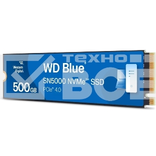 Накопитель SSD WD Blue SN5000, 500Gb, PCIe 4.0 x4, M.2 2280, NVMe, R/W 5000/4000