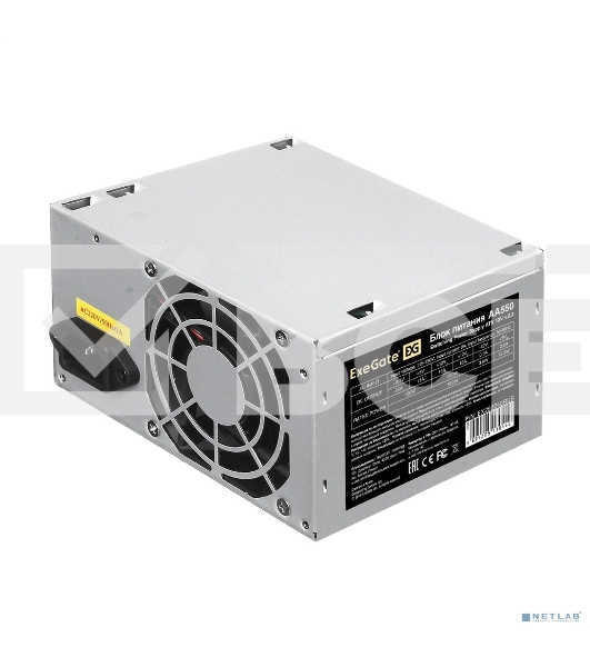 Блок питания ExeGate AA550 (EX292240RUS), 550Вт, 80мм, серебряный
