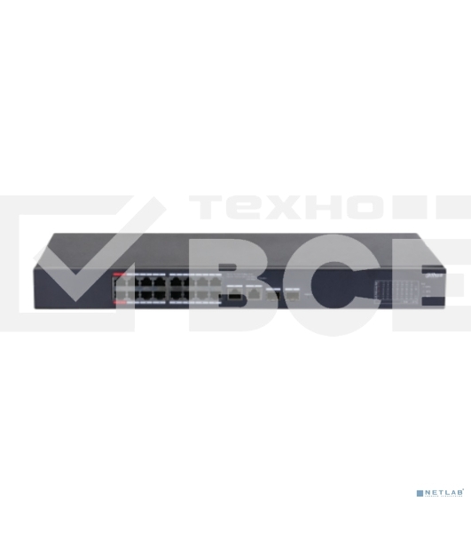 Коммутатор Dahua DH-CS4218-16ET-240 (L2) 16x100 Мбит/с 2xКомбо(1000BASE-T/SFP) 2SFP 16PoE 240W управляемый