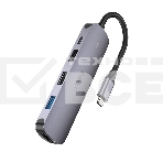Разветвитель USB-C Hoco HB27 4порт. серый, фото8