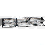 Комм. патч-панель Cabeus, 19', 2HU, портов: 48 х RJ45, кат. 6A, неэкр., черный, (PL-48-Cat.6A-Dual), фото3