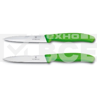 Набор ножей кухон. Victorinox Swiss Classic (6.7796.L4B) компл.:2шт салатовый блистер