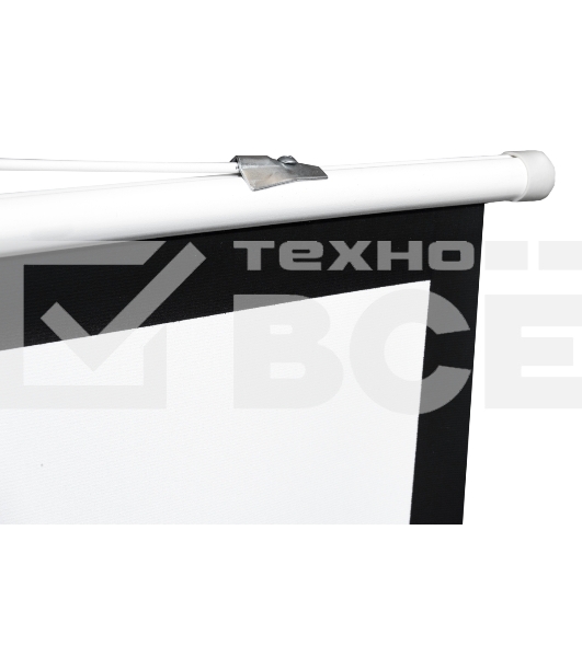 Экран Sakura 180x180см TriScreen 1:1 напольный рулонный белый  100' Matt White (MW), серый корпус