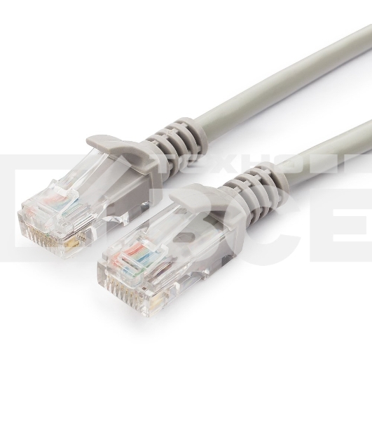 Патч-корд UTP Cablexpert кат.5e, 2м, литой, многожильный (серый)