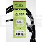 Кабель соединительный SVGA (15M/M) 1,8m 2 фильтра TV-COM <QCG120H-1.8M>, фото4