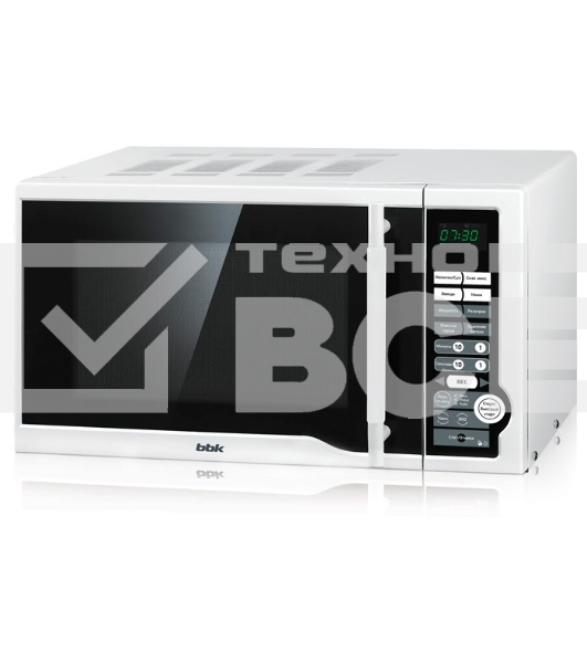 Микроволновая печь BBK 20MWS-770S/W белый, 20 л, 700 Вт, переключатели - кнопки