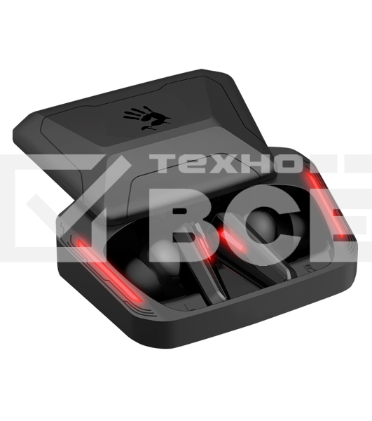 Наушники с микрофоном A4Tech Bloody M70 черный/красный вкладыши BT в ушной раковине (M70 BLACK+ RED)