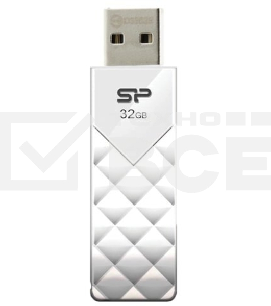 Флеш диск Silicon Power 32Gb Ultima U03 SP032GBUF2U03V1W USB2.0 белый