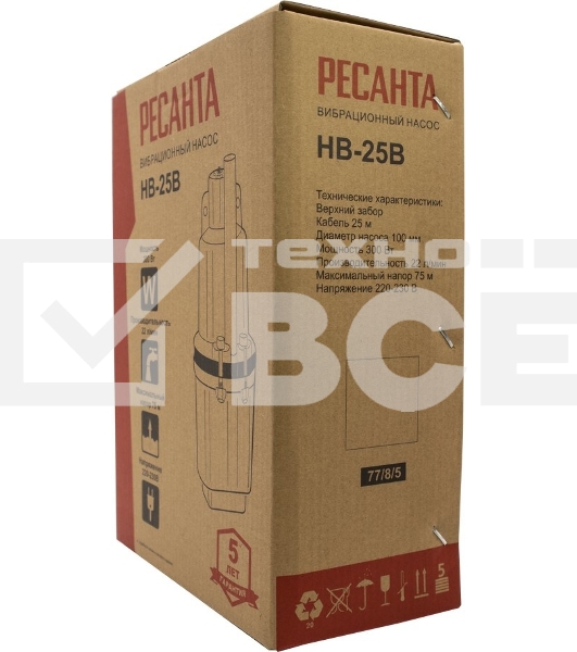 Вибрационный насос НВ-25В Ресанта