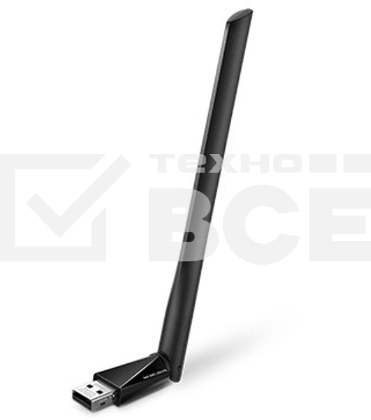 Двухдиапазонный Wi-Fi USB адаптер Mercusys MU6H AC650 высокого усиления