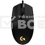 Мышь проводная Logitech G102 LIGHTSYNC черный, 8000 dpi, USB, кнопки - 6, фото 1