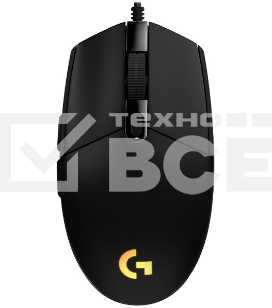 Мышь проводная Logitech G102 LIGHTSYNC черный, 8000 dpi, USB, кнопки - 6