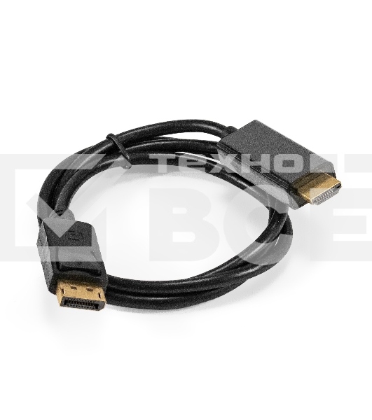 Кабель DisplayPort-HDMI ExeGate EX-CC-DP-HDMI-1.0 (20M/19M, 1,0м, экран)