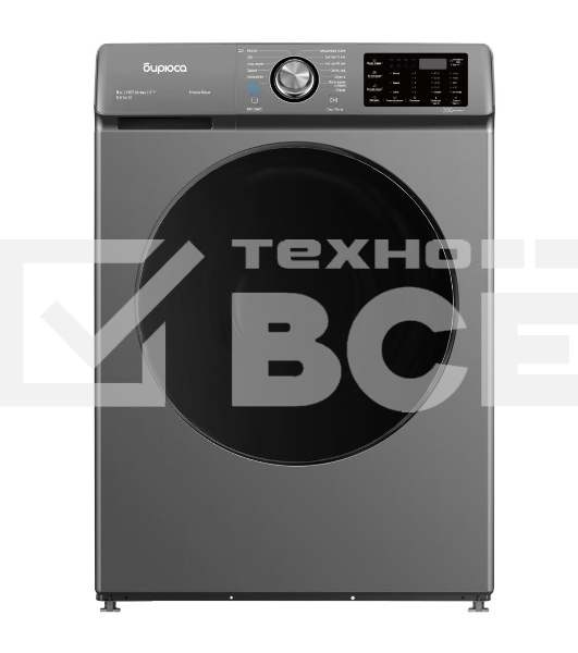 Стиральная машина Бирюса WM-SL814/15 M серый, загрузка фронтальная 8 кг, 1400 об/мин, класс А+++