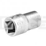 Головка торцевая, 13 мм, 12-гранная, CrV, под квадрат 1/2', хромированная Stels, фото2