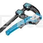 Струбцина реечная Gross быстрозажимная, металлический корпус, рычажный храповый механизм, 12