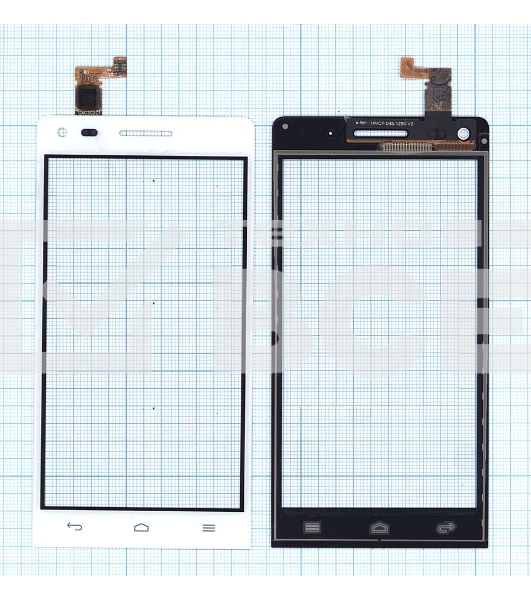 Сенсорное стекло (тачскрин) для Huawei Ascend G6, белое