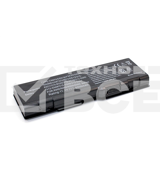 Аккумуляторная батарея для ноутбука Dell Inspiron 6000, 9200 5200mAh OEM черный