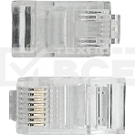 Коннектор Buro (BU-CONRJ45-50PCS) RJ45 прозрачный (упак.:50шт), фото3