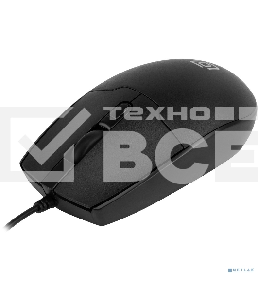Мышь проводная Oklick 147M V2 черный, 2000 dpi, USB, кнопки - 4