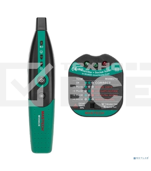 Тестер розеток, детектор автоматов MS5902RTD MASTECH