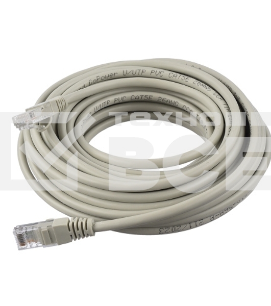 Кабель GOPOWER PATCH RJ-45(M)-RJ-45(M) 00-00029039 20M GREY