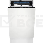 Встраиваемая узкая посудомоечная машина Electrolux EEA23200L без фасада, загрузка на 10 комплектов посуды, сенсорное управление, 6 программ, 44.6x55x82 см, черный цвет, сушка: с открыванием дверцы, индикация на полу: луч, фото7