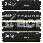 Оперативная память Kingston Fury Beast, DDR5, 64GB (4x16GB), 6000MHz, CL40, с радиаторами, черный, фото3