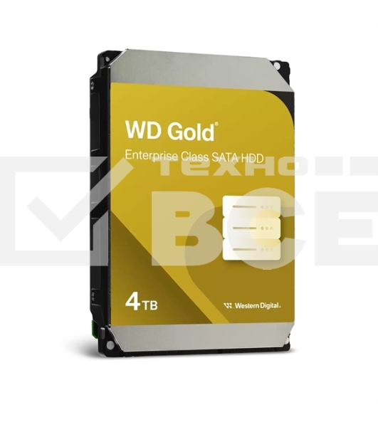 Жесткий диск WD SATA-III 4TB WD4004FRYZ Desktop Gold 512E (7200rpm) 256Mb 3.5