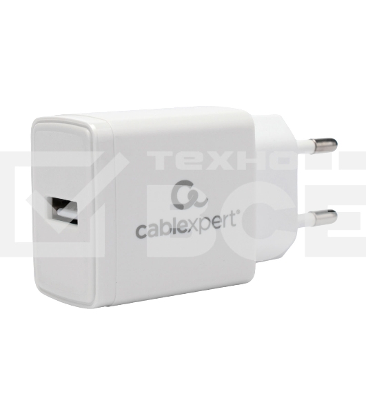 Зарядное устройство Cablexpert MP3A-PC-67, 10.5Вт, 2.1А, 1хUSB, белый, коробка