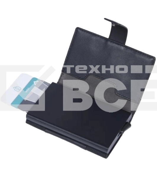 Чехол для кредитных карт Piquadro S137 PP5649S137R/N черный металл