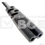 Шнур сетевой Rexant вилка СЕЕ 7/16 - разъем IEC 320 C7, кабель 2x0,75 мм, 3 м (PE пакет), фото 1