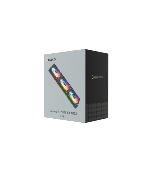 Комплект вентиляторов Gamma F12 UNI BK ARGB 3 IN 1