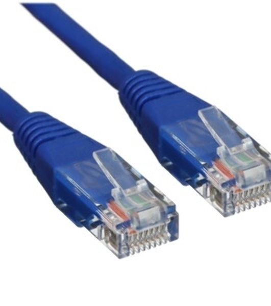 Патч-корд LANMASTER TWT UTP cat.5e, с заливными колпачками, 1.0 м, синий