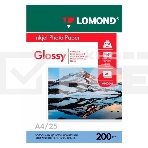 Фотобумага LOMOND Одностороняя Глянцевая, 200г/м2,A4 (21X29,7)/25л. для струйной печати, фото 1