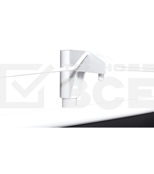 Экран Sakura 180x180см TriScreen 1:1 напольный рулонный белый  100' Matt White (MW), серый корпус