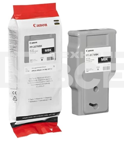 Картридж струйный Canon PFI-207 MBK черный матовый для для iPF680/685/780/785 300ml (8788B001)