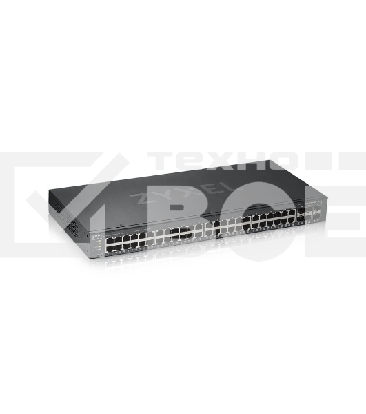 Коммутатор ZYXEL GS1920-48v2 Hybrid Smart switch Zyxel Nebula Flex, 44xGE, 4xCombo (SFP/RJ-45), 2xSFP, Standalone / cloud management