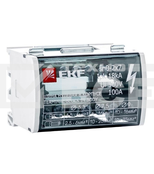 Шина нулевая в корпусе EKF sn0-2x7 (2х7) EKF PROxima