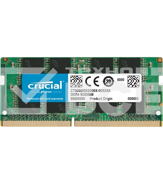 Оперативная память Crucial, DDR4, 8GB (1x8GB), 3200MHz, CL22 SO-DIMM