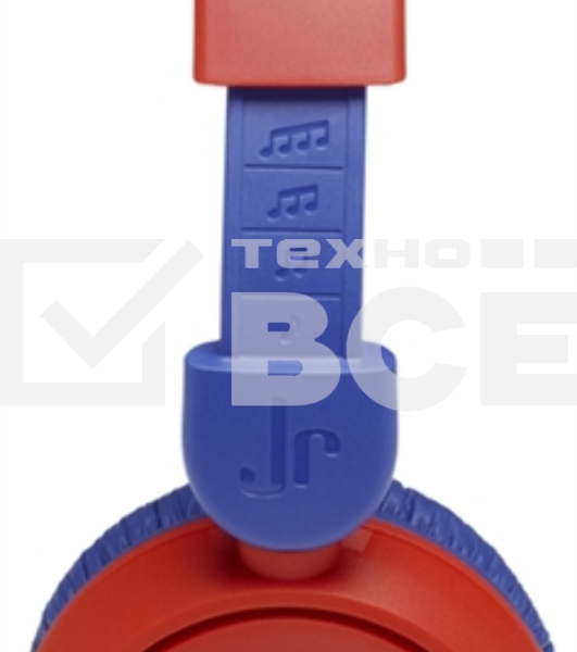 Наушники детские JBL JR 310BT (накладные), красный