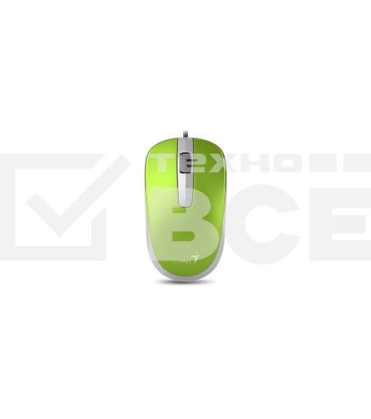 Мышь проводная Genius DX-120 зеленый, 1000 dpi, USB, кнопки - 3