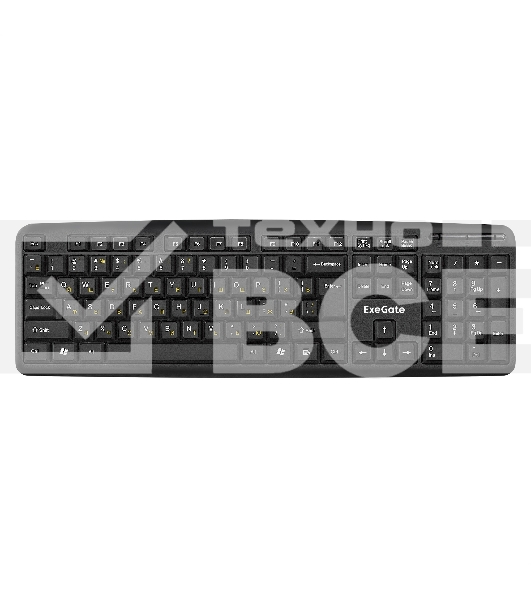 Клавиатура ExeGate Professional Standard LY-331L2-OEM (USB, полноразмерная, влагозащищенная, 104кл., Enter большой, длина кабеля 2,2м, черная, brown box)