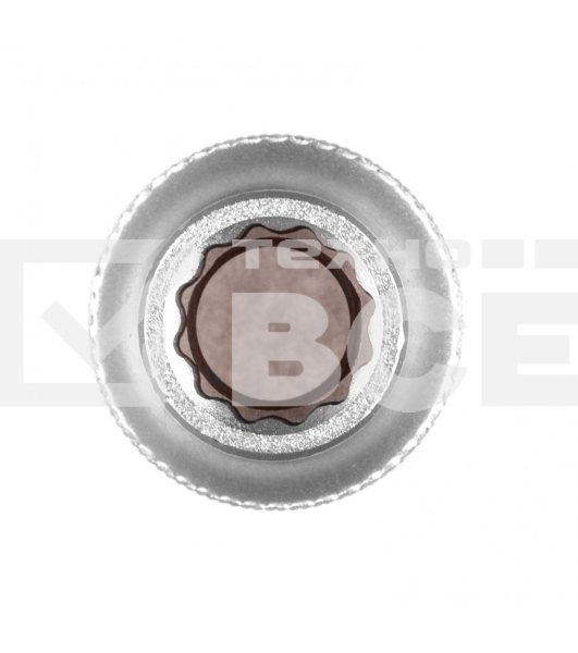 Головка торцевая, 13 мм, 12-гранная, CrV, под квадрат 1/2', хромированная Stels