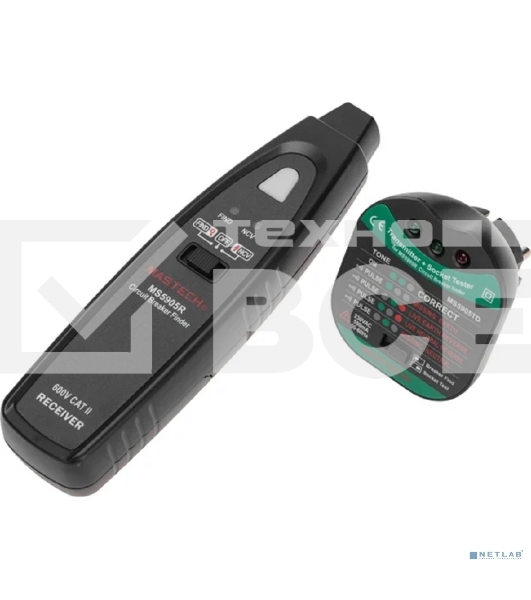 Тестер розеток, детектор автоматов MS5905RTD MASTECH