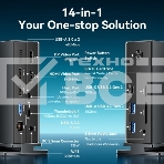 Мультифункциональная док-станция Vention USB Type C 14 в 1 с поддержкой Thunderbolt 4, фото10