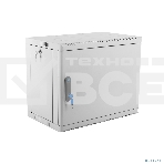 Шкаф коммутационный ЦМО (ШРН-9.350.1) настенный 9U 600x350мм пер.дв.стал.лист 200кг серый 300мм 180град., фото2