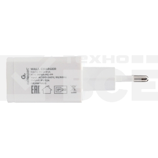 Зарядное устройство Cablexpert MP3A-PC-67, 10.5Вт, 2.1А, 1хUSB, белый, коробка