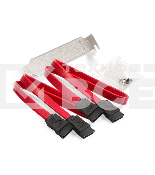 Контроллер ExeGate EXE-516v2 (PCI-E x1 v2.0, SATA3 6Gb/s, 6 int, ASMedia Chipset ASM1166)