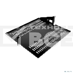 Полка ЦМО МС, с центр. креплением, 2U, 89х483х403 мм (ВхШхГ), для стоек, черный, фото2